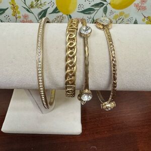 Elegant Gold Bracelet Set